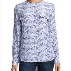 Equipment leaf print blouse